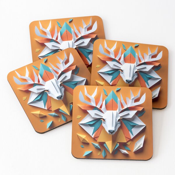 Item preview, Papercraft 3d deer inspiration designed and sold by Dyke Art.