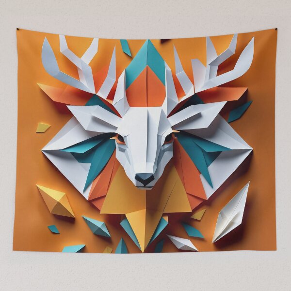Item preview, Papercraft 3d deer inspiration designed and sold by Dyke Art.