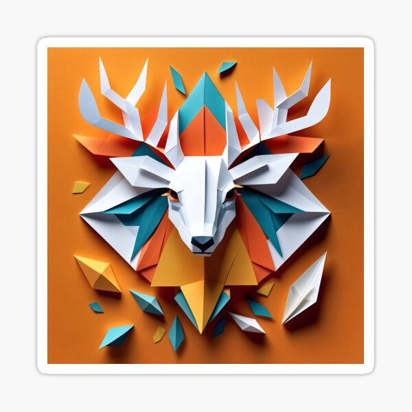 Item preview, Papercraft 3d deer inspiration designed and sold by Dyke Art.