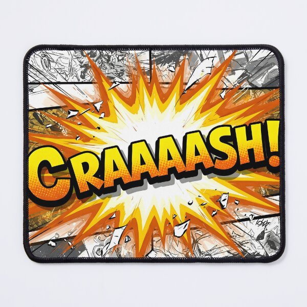 Item preview, Bold Cartoon "CRAAAAASH!" Impact Sound T-Shirt designed and sold by Ink & Quip.
