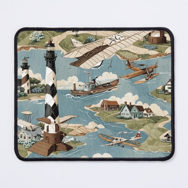 Item preview, Abstract Tar Heel Coastal Pattern designed and sold by Trend-Labs.