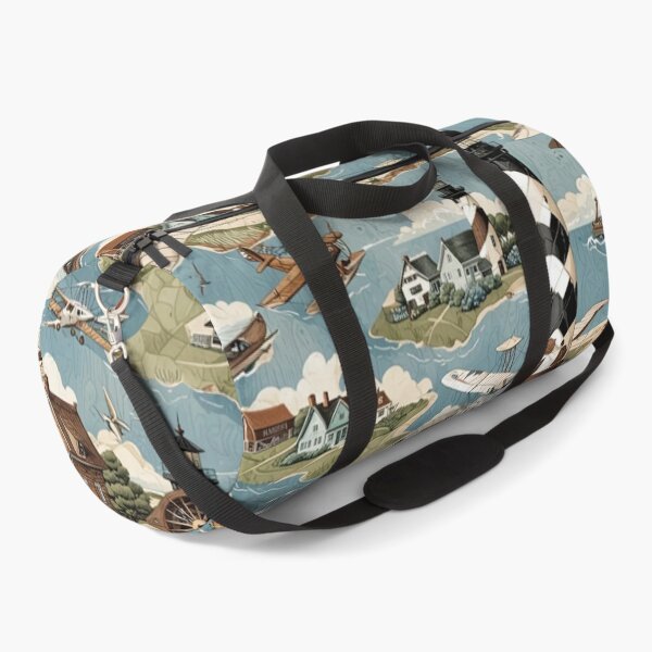 Item preview, Abstract Tar Heel Coastal Pattern designed and sold by Trend-Labs.