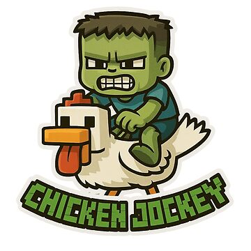 Artwork thumbnail, MINECRAFT CHICKEN JOCKEY by DRW15