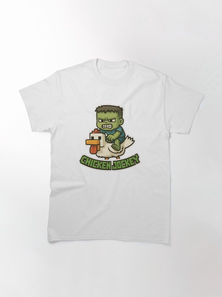 Thumbnail 3 of 7, Classic T-Shirt, MINECRAFT CHICKEN JOCKEY designed and sold by DRW15.