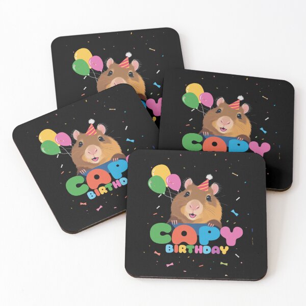 Item preview, Capy Birthday Capybara Lover Funny Rodent Animal Birthday Party designed and sold by Dabbing Turtle Designs.