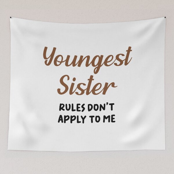 Item preview, Funny Youngest Sister Rules Sisters Matching Family Reunion designed and sold by Stick-Artistry.