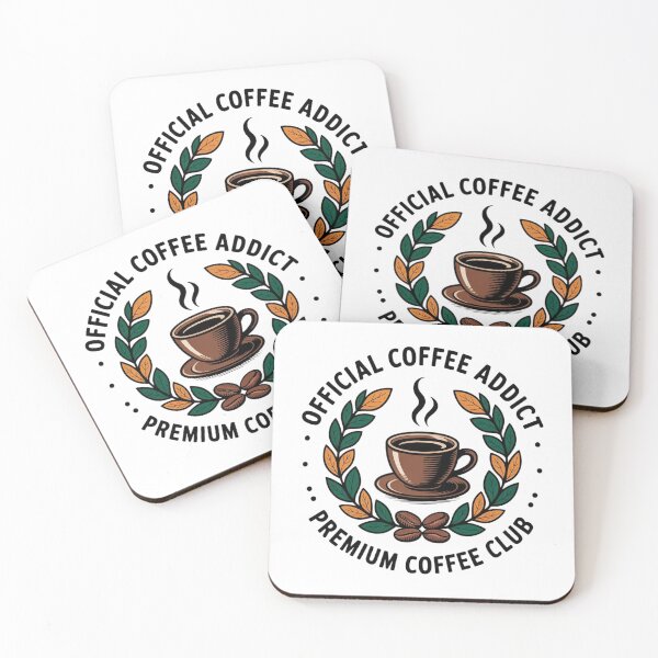 Item preview, Official coffee addict Floral Coffee Wreath Design designed and sold by NRcollections24.