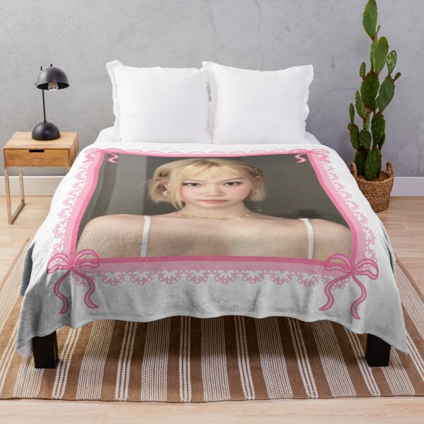 Item preview, Kpop Le Sserafim Chaewon Coquette Pink Bow Border Frame  designed and sold by StarBunnyDesign.