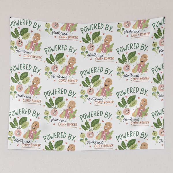 Item preview, Cory Booker – Vegan Vibes – Powered by Plants (and Cory) designed and sold by Krasnovaovaova.