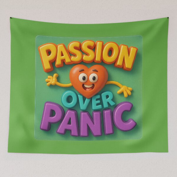 Item preview, Passion instead of panic – motivational design designed and sold by Girih.