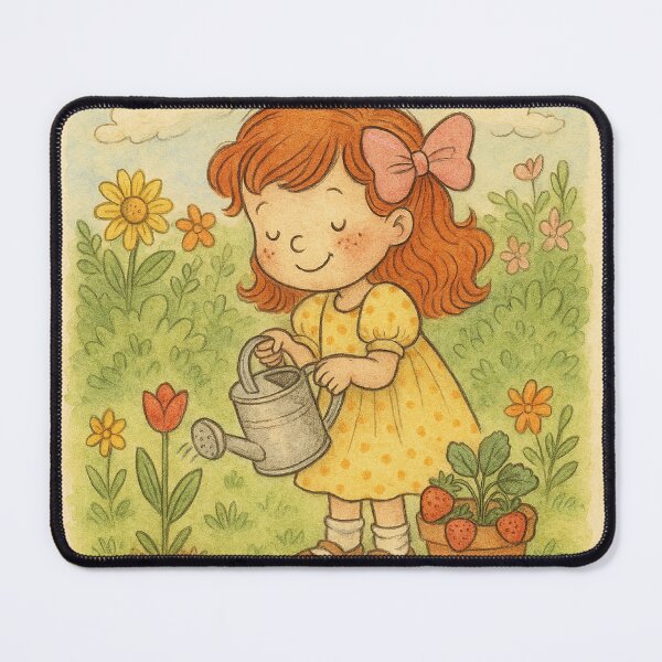 Item preview, Sweet Girl in the Garden – storybook style designed and sold by toastysketches.