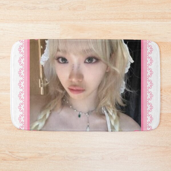 Item preview, Kpop Le Sserafim Chaewon Coquette Pink Bow Border Frame  designed and sold by StarBunnyDesign.