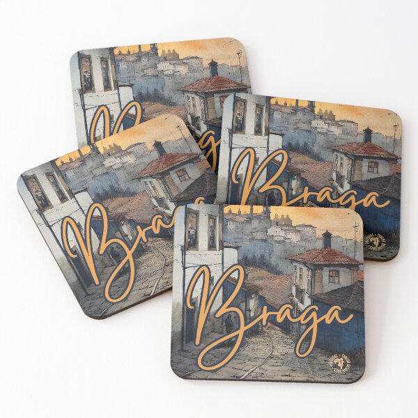 Item preview, Braga Portugal Architecture Poster – Historic City Wall Art designed and sold by TuncGK.