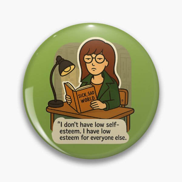 Item preview, Daria Morgendorffer | Sick, Sad World Sarcastic Quote  designed and sold by Itika Bhattacharjee.