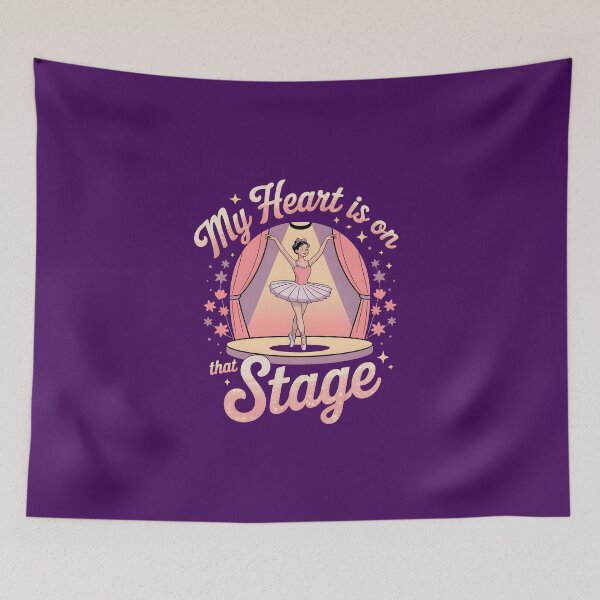 Item preview, My Heart is on that Stage in the style of dance recital with retro ballet designed and sold by Pawel Oska.