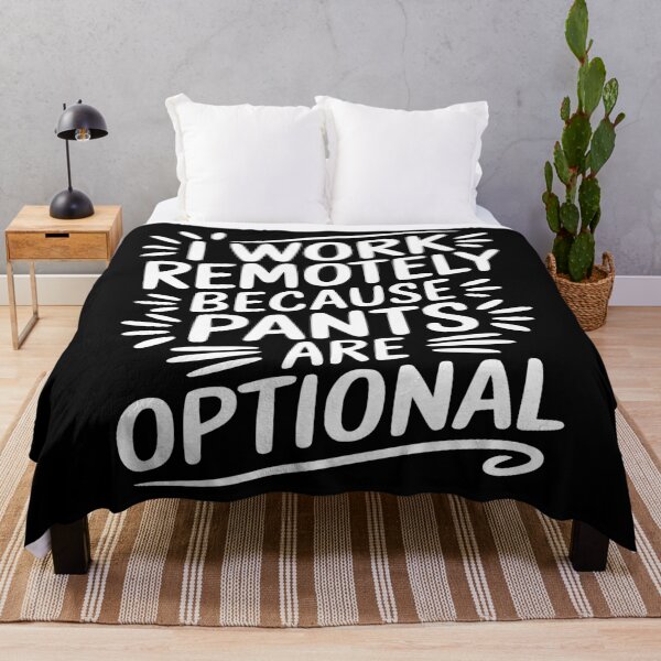Item preview, I Work Remotely Pants Are Optional T-Shirts Stickers designed and sold by EthosWear.
