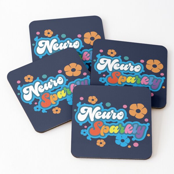 Item preview, Neuro Sparkly Flower Rainbow Typography designed and sold by Plant On Demand.