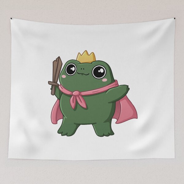 Item preview, Cute King Frog designed and sold by Lorelia Arts.