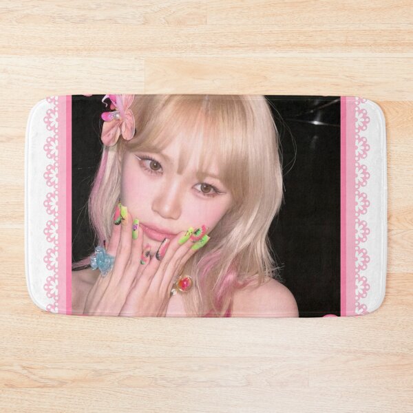 Item preview, Kpop Le Sserafim Chaewon Coquette Pink Bow Border Frame  designed and sold by StarBunnyDesign.