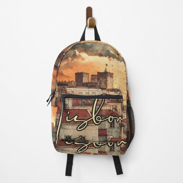 Item preview, Lisbon Vintage Travel Poster – Portugal Wall Art Print designed and sold by TuncGK.