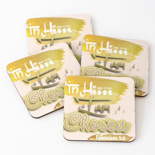 Item preview, In Him I’m Chosen | Inspirational Ephesians 1:4 designed and sold by In Him™ | Rene Tesner.