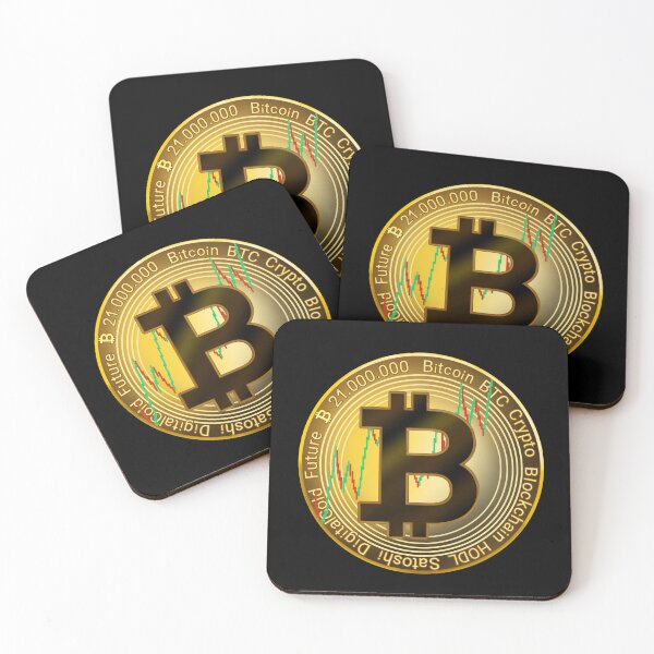 Item preview, Bitcoin symbol, silhouette art, Bitcoin money symbol, Bitcoin sign in gold designed and sold by katecheerycake.