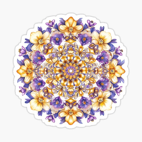 Item preview, Eternal Bloom Floral Mandala Collection designed and sold by Small Mandarin.