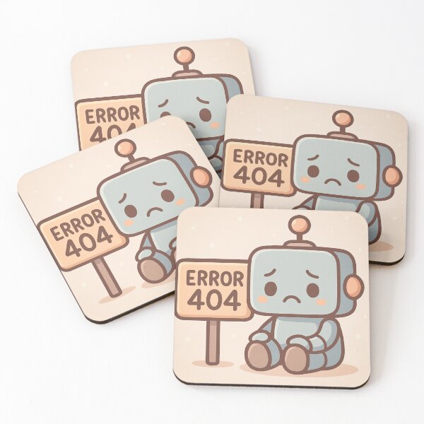 Item preview, Sad Error 404 Robot designed and sold by MindsInBloom.