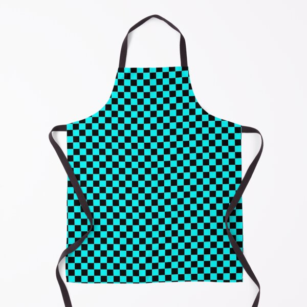 Item preview, Black and Cyan Checkerboard Pattern designed and sold by ammophila.