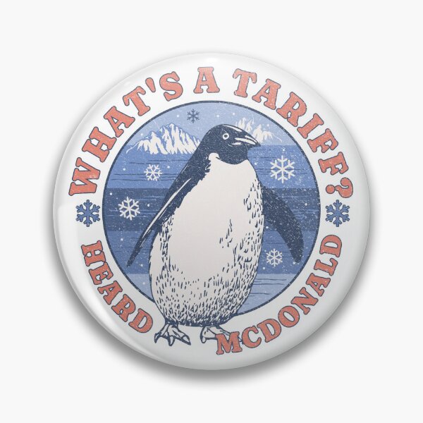 Item preview, Penguins What's a Tariff Heard McDonald Island Trade War designed and sold by chrisrivait.