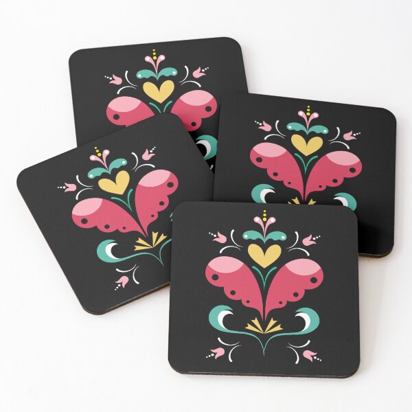 Item preview, Copy of Colorful Kurbits Folk Art – Scandinavian Floral Design designed and sold by Claque.