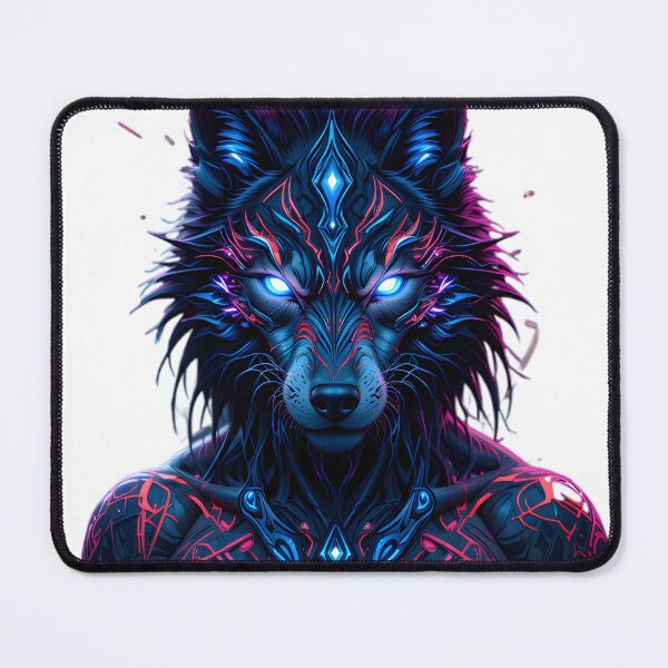 Item preview, Cyberpunk Tribal Wolf designed and sold by FayzzOnline.