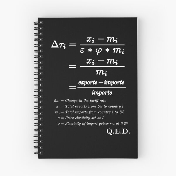 Item preview, Tariff : Trump Reciprocal Tariffs Formula Proof Political Humour designed and sold by thegiftedadult.