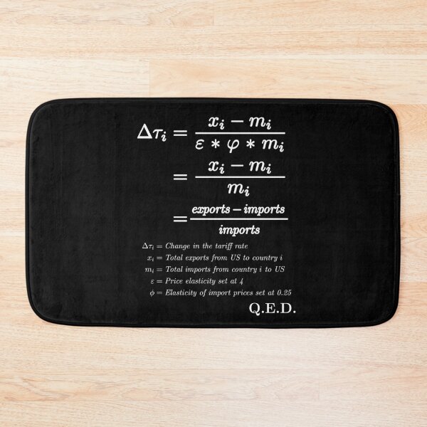 Item preview, Tariff : Trump Reciprocal Tariffs Formula Proof Political Humour designed and sold by thegiftedadult.