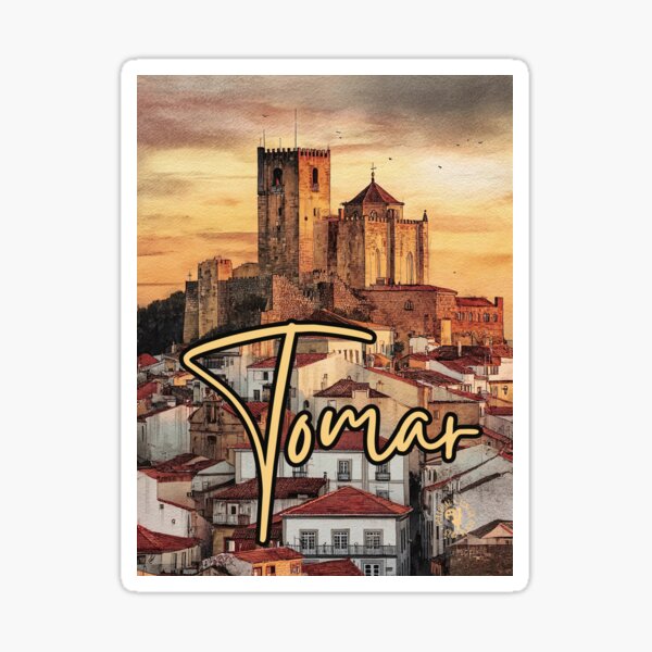 Item preview, Tomar Portugal Castle Poster – Medieval City Travel Wall Art designed and sold by TuncGK.
