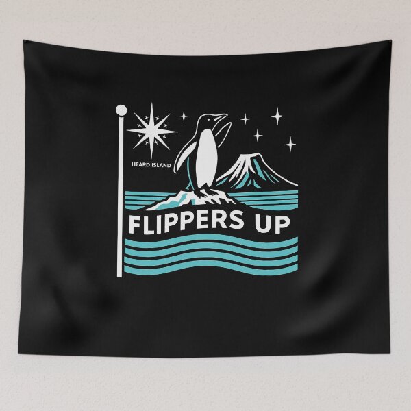 Item preview, Heard Island Flippers Up Penguin designed and sold by varioarts.