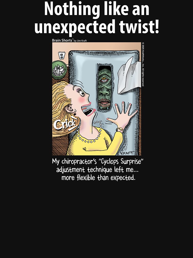 Thumbnail 7 of 7, Classic T-Shirt, Nothing Like an Unexpected Twist Chriopractor designed and sold by jimkraft777.