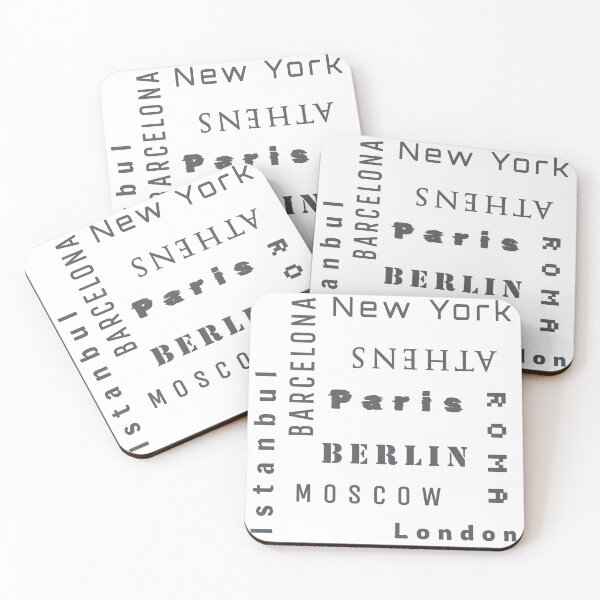 Item preview, World Cities Typography Travel T-Shirt designed and sold by  eightyfiveseasons.