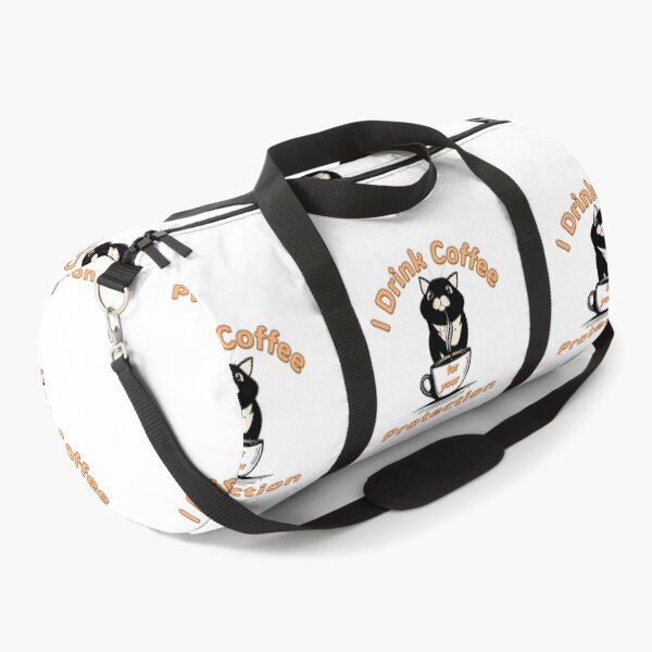 Item preview, I Drink Coffee for Your Protection  Cat and Coffee Lover Design designed and sold by ArtDesignTp.