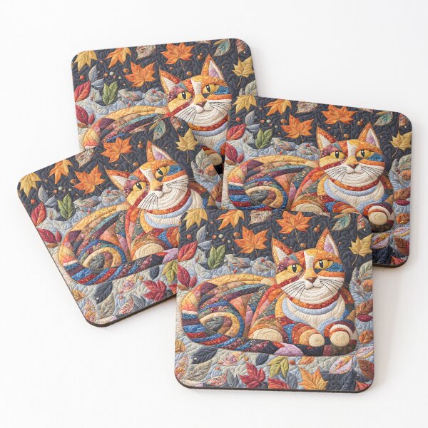 Item preview, Quilted Kitty 7 designed and sold by Reclining Buddha Cat.