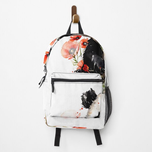 Item preview, Cute Colorful panda in a field of Wild flowers and poppies designed and sold by KreativKulture.