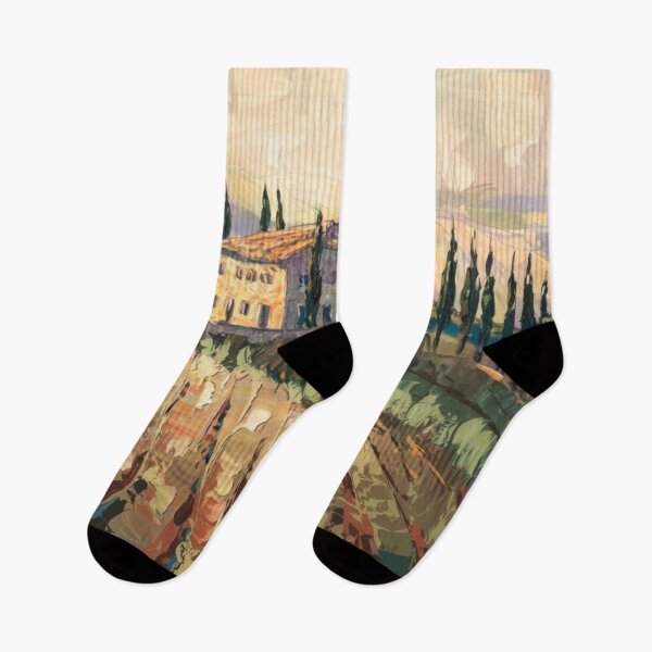 Item preview, Golden Light Over Tuscan Vineyard | Post-Impressionist Italian Landscape designed and sold by CARRAANN.