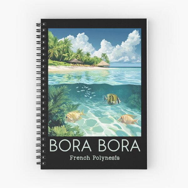 Item preview, A Vintage Illustration of Bora Bora - French Polynesia  designed and sold by GoodOldVintage.