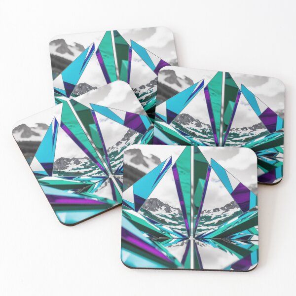 Item preview, Geometric Mirrored Peaks in Alpine Reflections designed and sold by Harmonic_Layers.