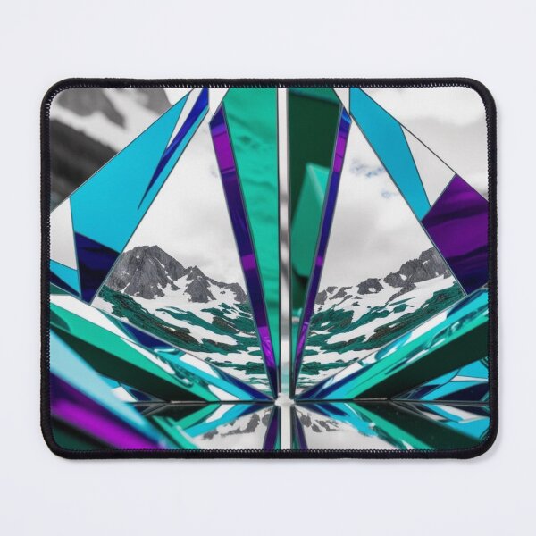 Item preview, Geometric Mirrored Peaks in Alpine Reflections designed and sold by Harmonic_Layers.