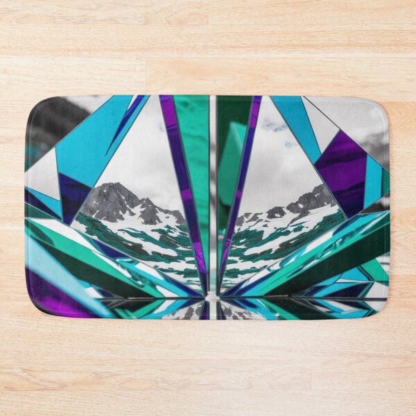 Item preview, Geometric Mirrored Peaks in Alpine Reflections designed and sold by Harmonic_Layers.