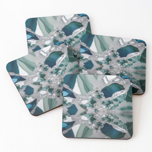 Item preview, Crystal Geode Reflection in Alpine Tones designed and sold by Harmonic_Layers.