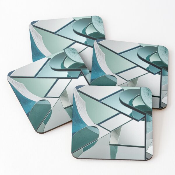 Item preview, Mirrored Geometry in Cool Alpine Tones designed and sold by Harmonic_Layers.