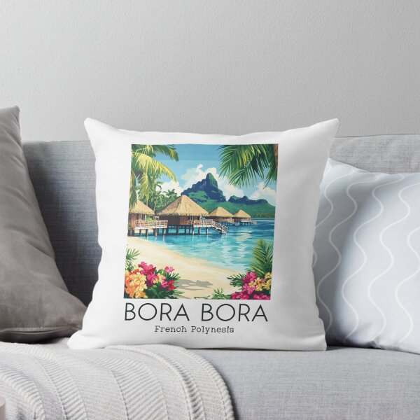 Artikel-Vorschau von Eine Vintage Illustration von Bora Bora - Französisch-Polynesien, designt und verkauft von GoodOldVintage.