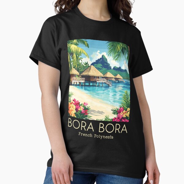 Item preview, A Vintage Illustration of Bora Bora - French Polynesia  designed and sold by GoodOldVintage.